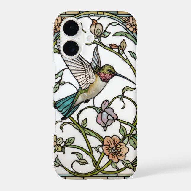 Elegant hummingbird artwork botanical boho chic (Back)