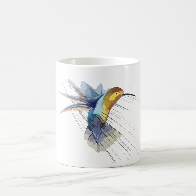  Elegant Hummingbird Ceramic Mug  (Center)