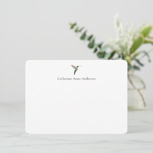 Elegant Hummingbird  note card