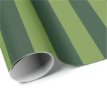 Elegant Hunter Green Garden Green Stripe  Wrapping Paper<br><div class="desc">Simple green stripes wrapping paper - perfect for colourful garden themed stripes.</div>