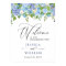 Elegant Hydrangea ENGAGEMENT PARTY Welcome Sign