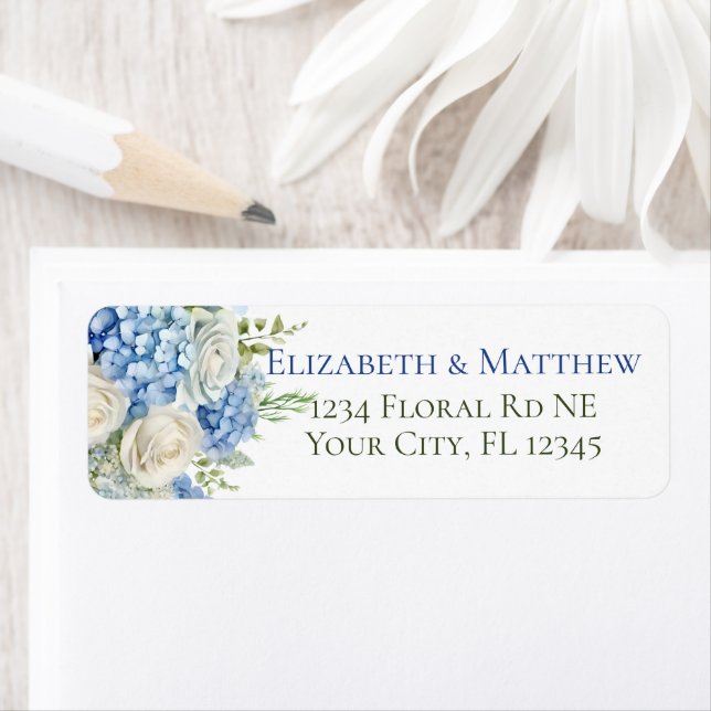 Elegant Hydrangea Flowers White Roses Address (Insitu)