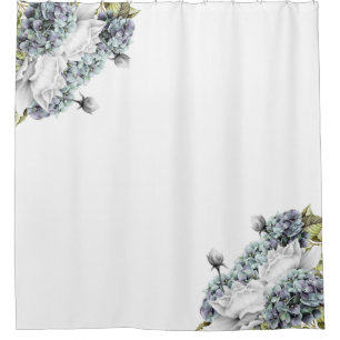 Elegant Hydrangeas Bathroom Shower Curtain