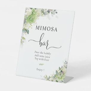 Elegant Hydrangeas Mimosa Bar Sign