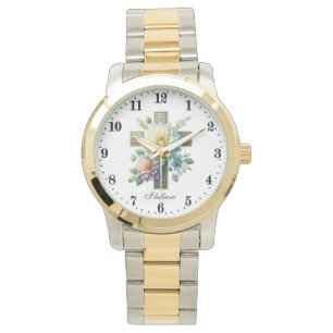 Elegant I believe Cross Religious  Watch