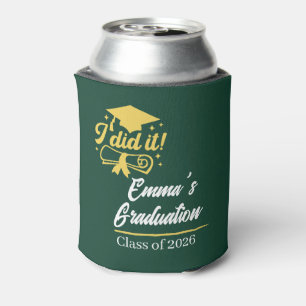 ELegant I did it Success Graduation Party Can Cooler