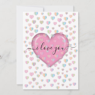 Elegant I love you Design Invitation