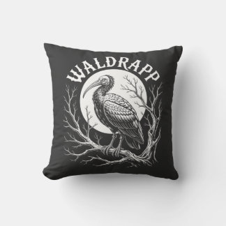 Elegant Ibis – Monochrome Wildlife - endangered Cushion