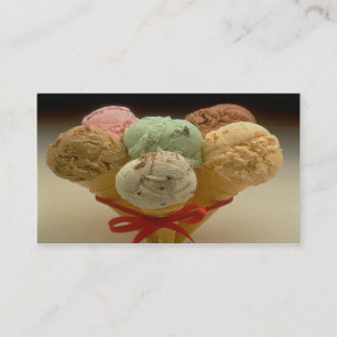 Elegant Ice Cream Business Card