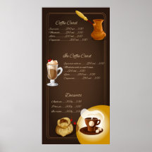 Elegant Illustrated Coffee Coffee Menu