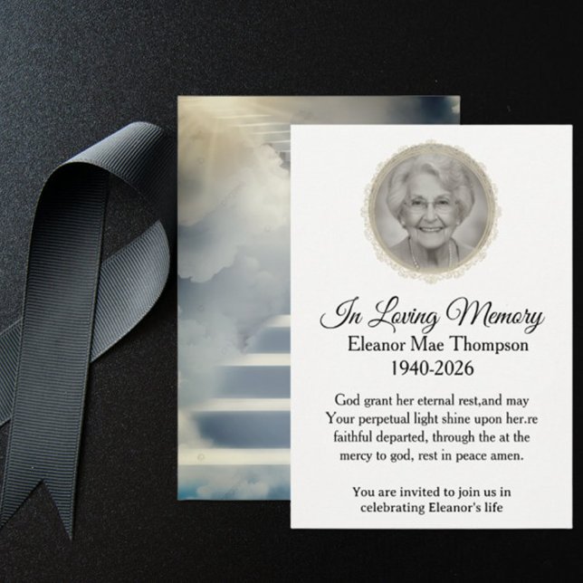 Elegant In Loving Memory Invitation (Creator Uploaded)