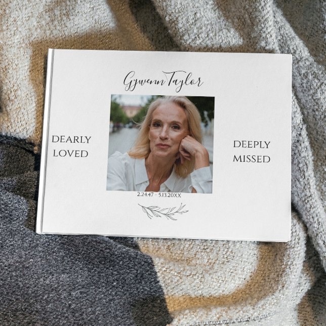 Elegant In Loving Memory | Memorial Guest Book (Creator Uploaded)