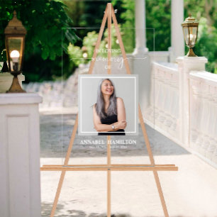 Elegant In Loving Memory Memorial Sign