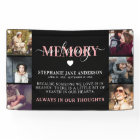 Elegant In Loving Memory Photo Collage Memorial