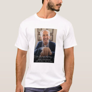 Elegant In Loving Memory Photo Funeral T-Shirt
