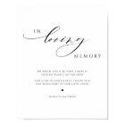 Elegant In Loving Memory Wedding Sign