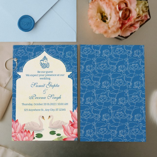 Elegant Indian Hindu Wedding Invitation (Creator Uploaded)