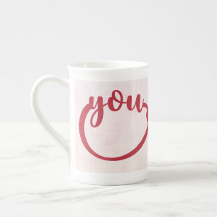 Elegant  Infinity You Ane Me For Valentine's Day  Bone China Mug