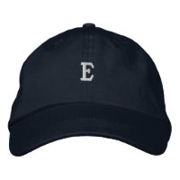 Elegant Initial E - Letter Monogram Handsome-Hat
