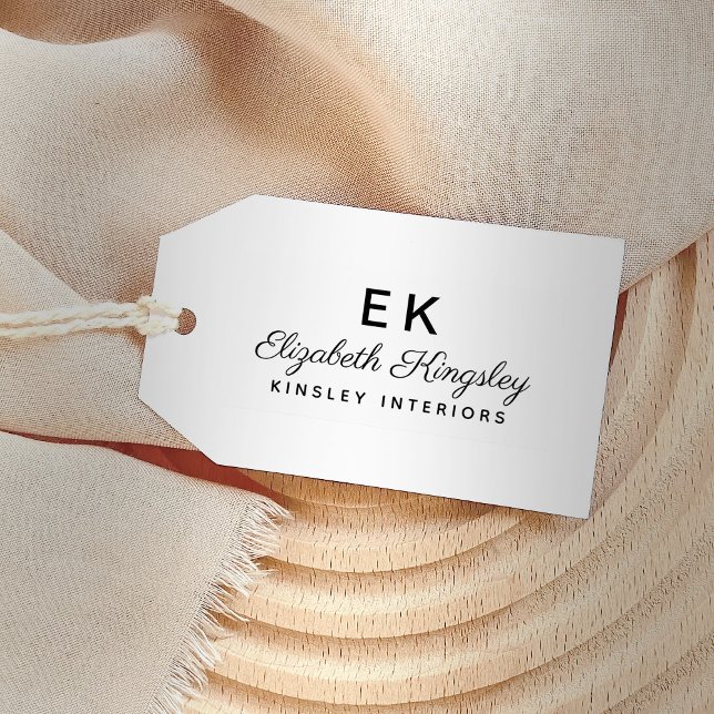 Elegant Initials Script Name Monogram Self-inking Stamp (Creator Uploaded)