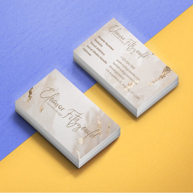 Elegant Interior Designer Business Card (Creator Uploaded)