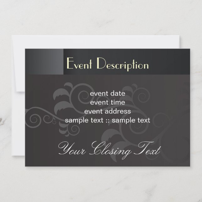 Elegant Invitation Card (Front)