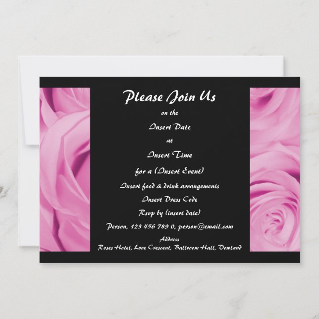 Elegant Invitations - customisable (Front)