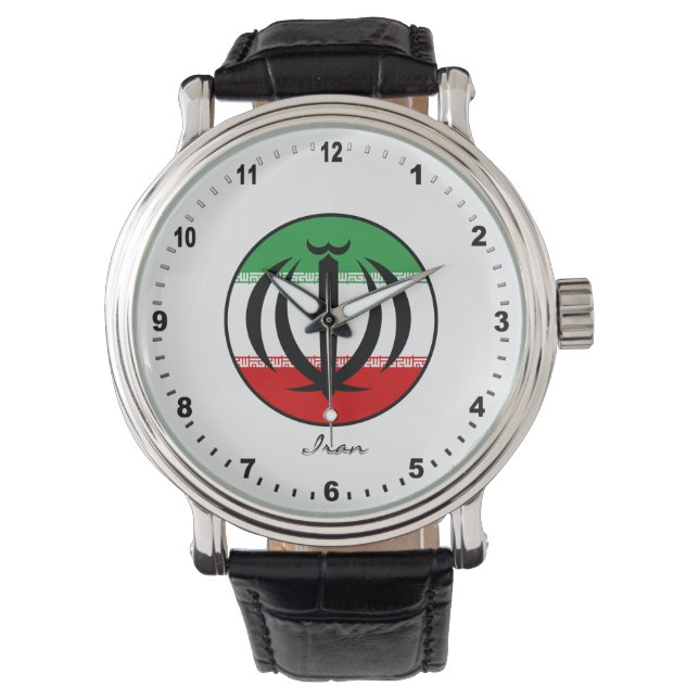 Elegant Iran Watch & Iranian Flag / Tehran (Front)