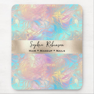 Elegant Iridescent and Pearl Foil Mouse Mat