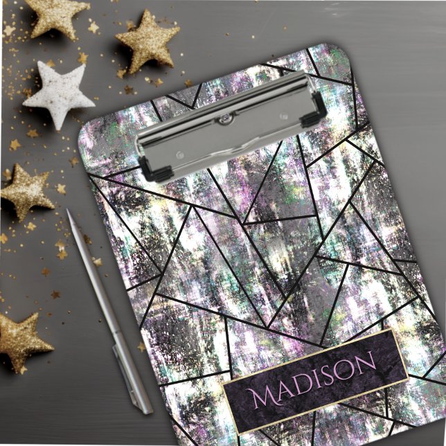 Elegant iridescent girly glitter clipboard (Creator Uploaded)