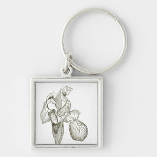 Elegant Iris Keychain