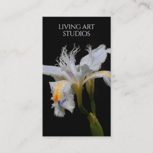Elegant Iris Studio Photographer Florist Nursery Business Card