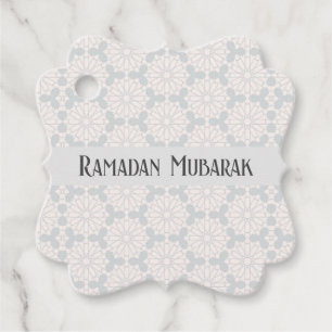 Elegant Islamic Art Design Favour Tags