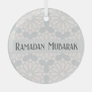 Elegant Islamic Art Design Glass Tree Decoration