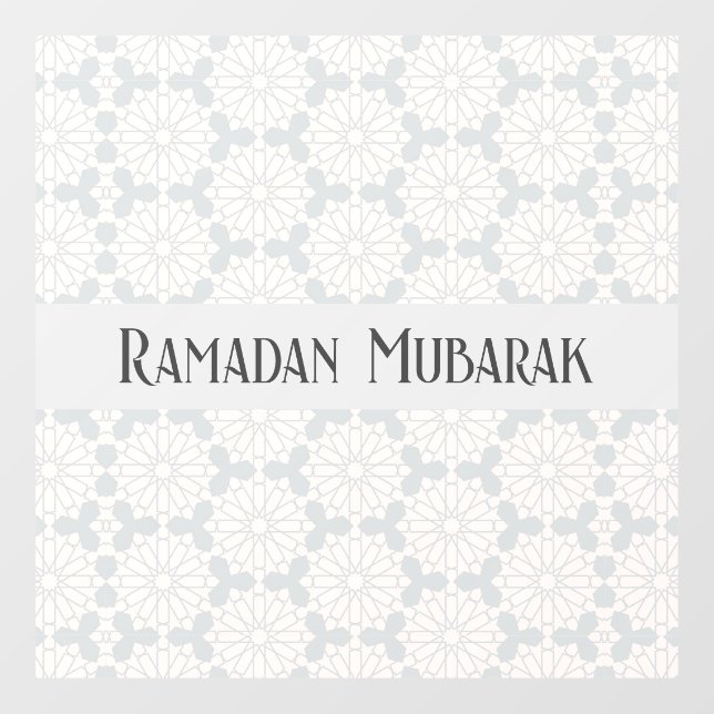 Elegant Islamic Art Design Window Cling (Sheet)