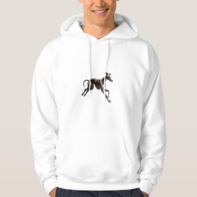 Elegant Italian Greyhound Hoodie (Front)