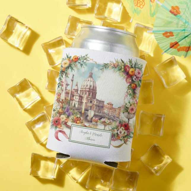 Elegant Italian invitation Dinner Florence Can Cooler (In Situ Summer)