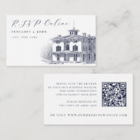 Elegant Italian Villa Illustration Wedding Website