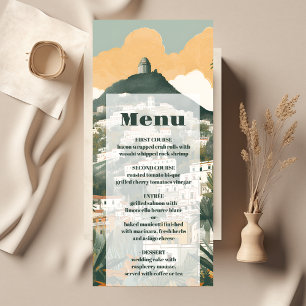 Elegant Italy Capri Destination Wedding Menu