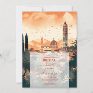 Elegant Italy Florence Destination Bridal Shower Invitation