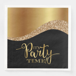 Elegant It's Party Time Paper Napkin
