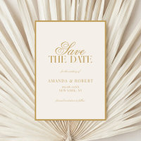 Elegant Ivory and Gold Old Money Wedding