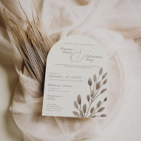 Elegant Ivory & Ash Fall Botanical Wedding Arch