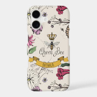 Elegant Ivory, Black & Gold Queen Bee & Crown