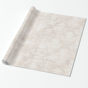 Elegant Ivory damask for all occasions Wrapping Paper