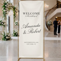 Elegant Ivory Old Money Wedding Welcome