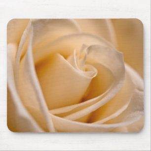 Elegant Ivory Rose Mouse Mat