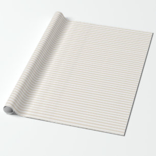 Elegant Ivory Stripes Wrapping Paper