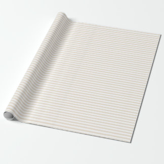 Elegant Ivory Stripes Wrapping Paper