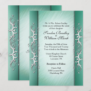 Elegant Jade Wedding Invitation